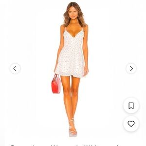 Superdown Women's White and Black Dress